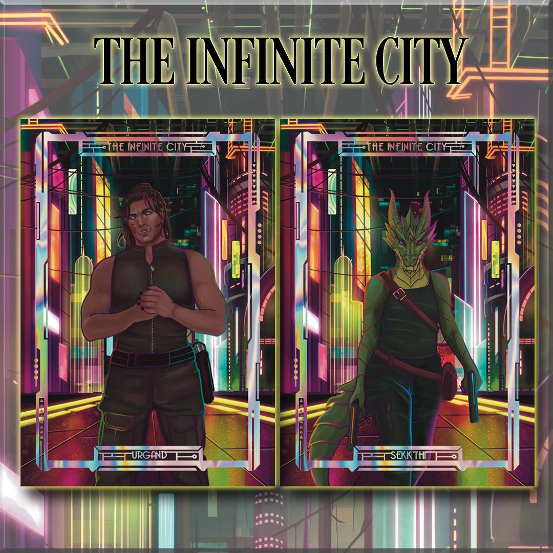 The Infinite City Foiled Character Cards