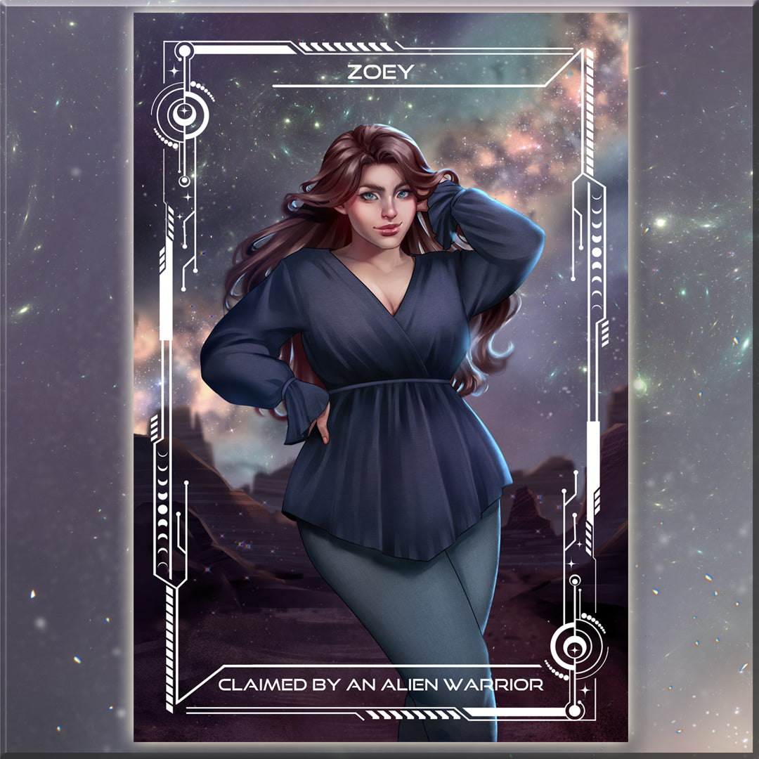 Claimed by an Alien Warrior Foiled Character Cards