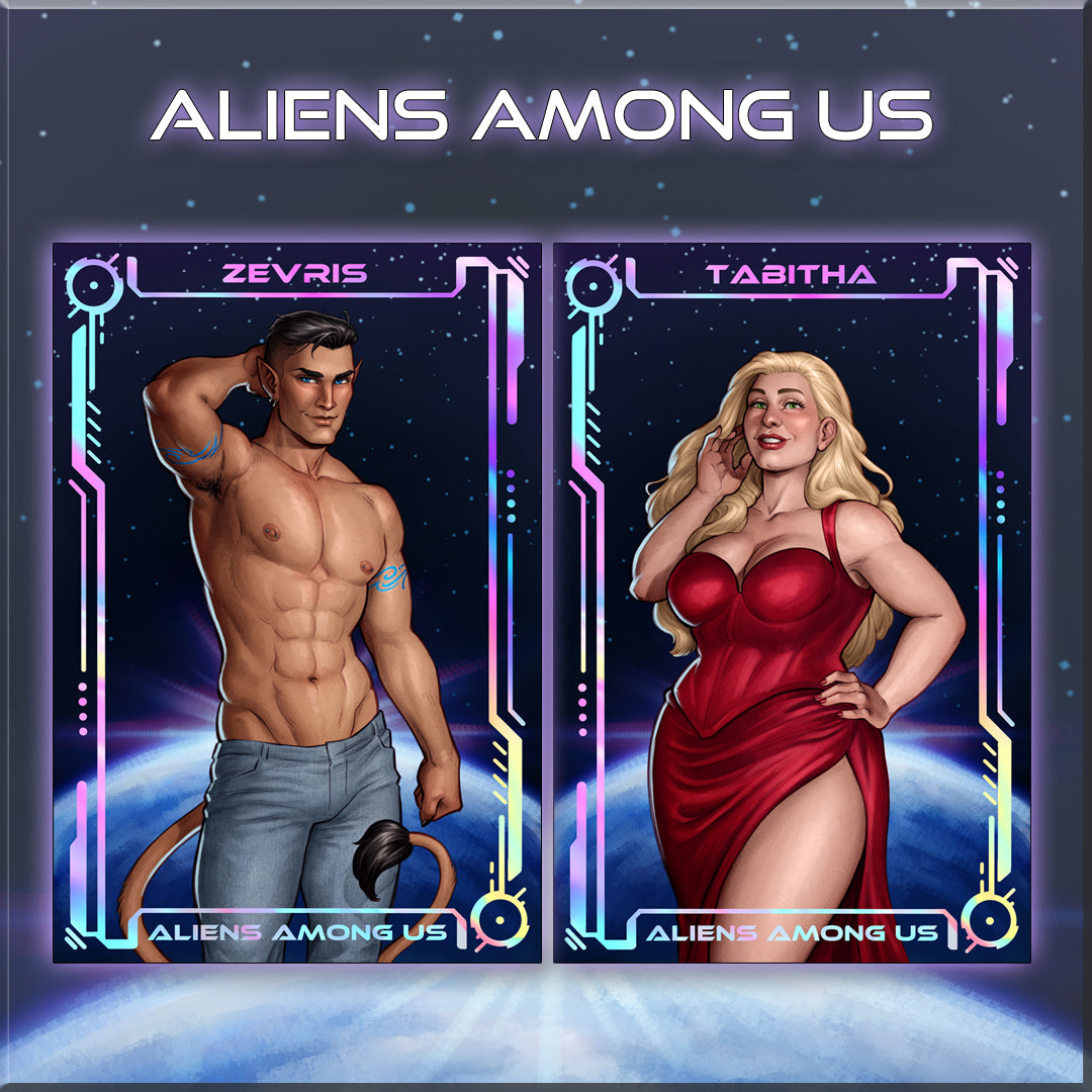 Aliens Among Us  Foiled Character Cards