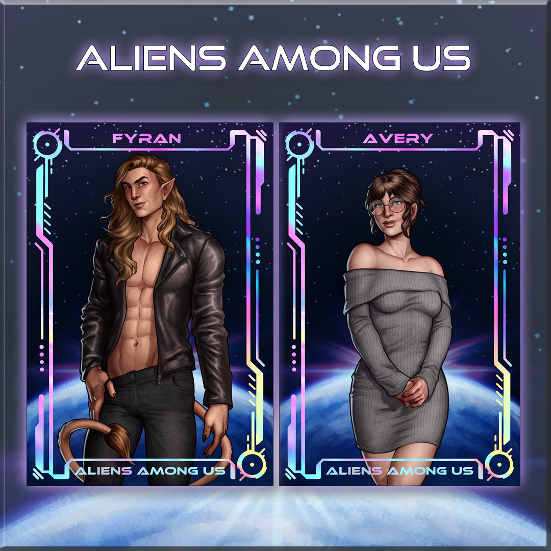 Aliens Among Us  Foiled Character Cards