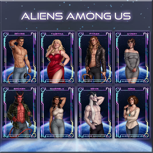 Aliens Among Us  Foiled Character Cards