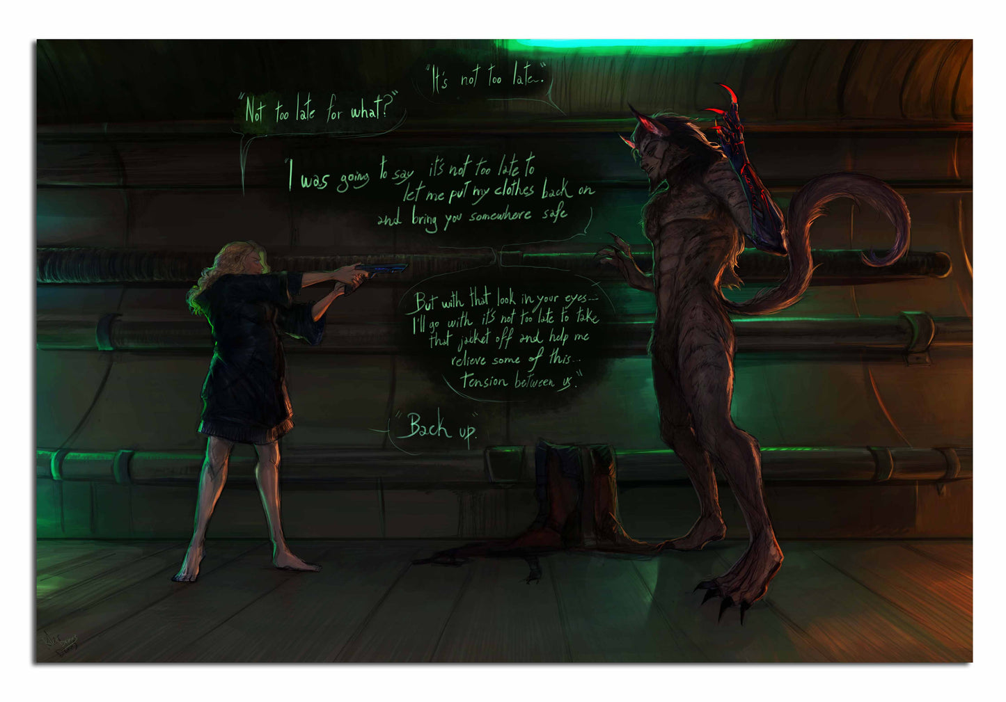 Drakkal & Shay Art Print