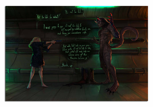 Drakkal & Shay Art Print