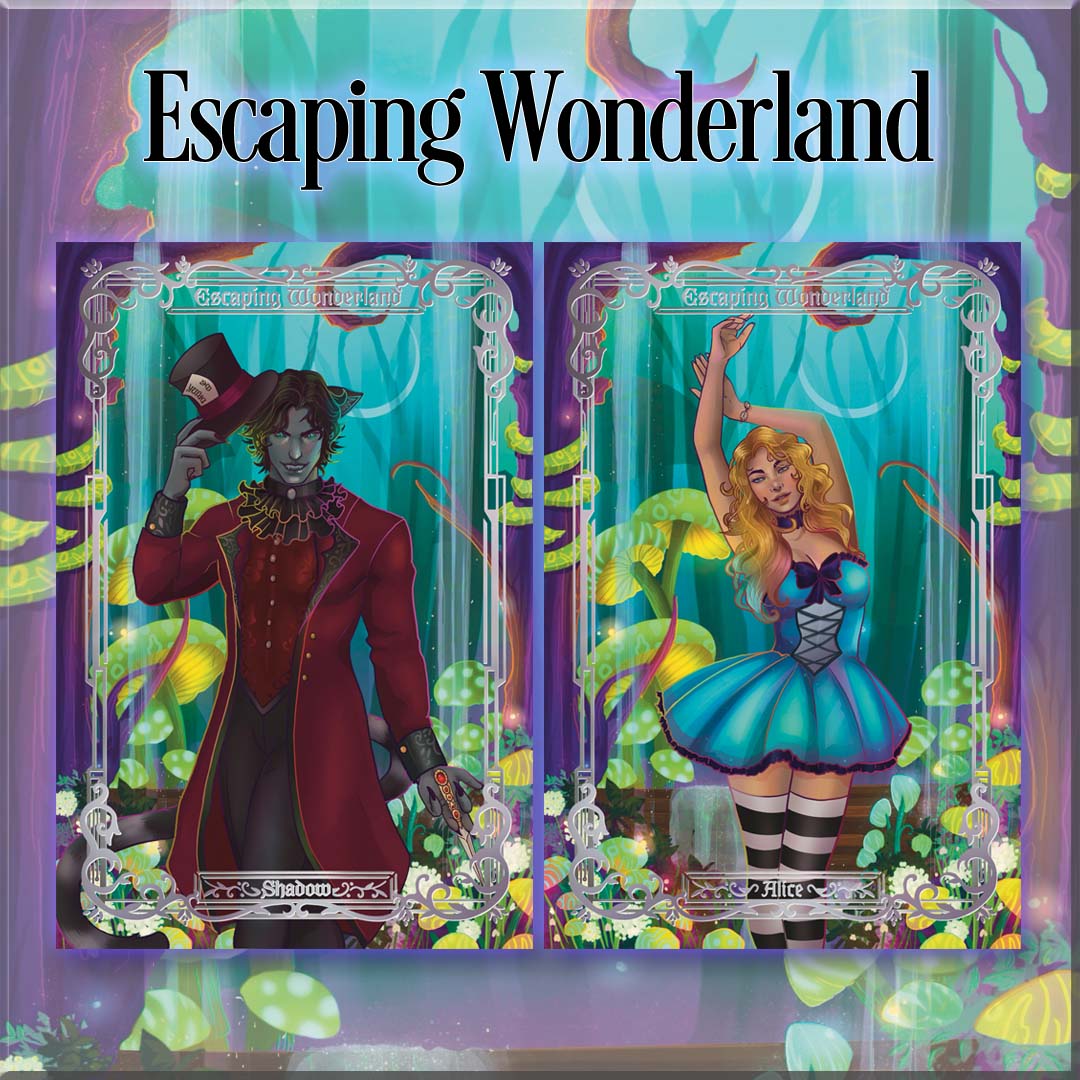 Escaping Wonderland Foiled Character Cards