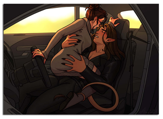 Fyran & Avery Art Print