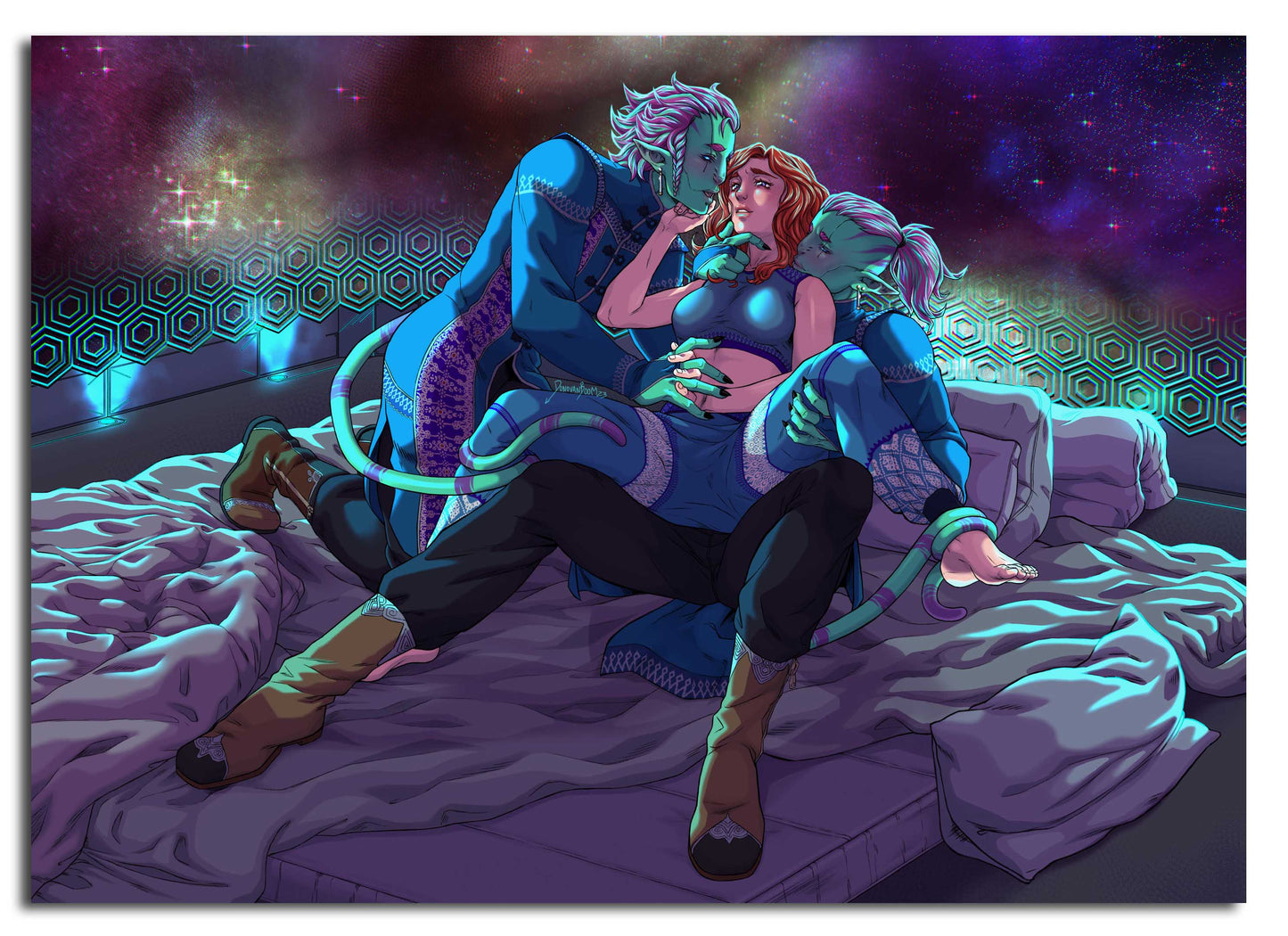 Kier, Kayl, & Aileen Art Print