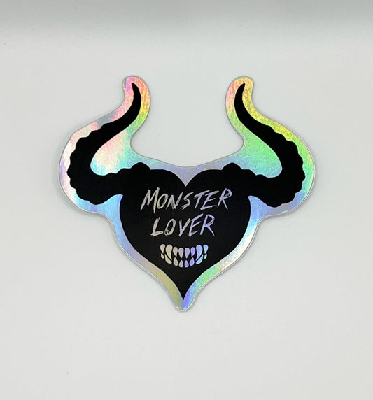 Holographic Monster Love Sticker