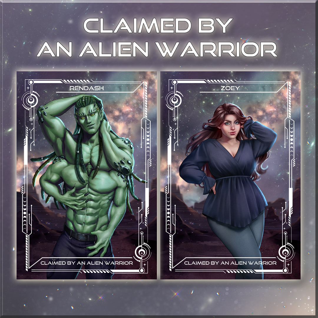 Claimed by an Alien Warrior Foiled Character Cards