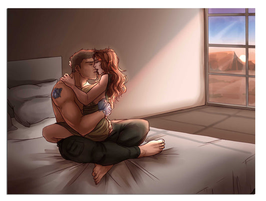 Ronin & Lara Art Print