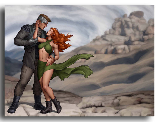 Ronin & Lara Art Print